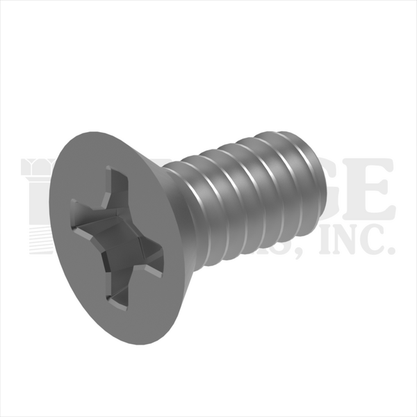 401U12C075SSBP #12-24 X 3/4 PH FLAT UNCERCUT MACH SCREW STAINLESS, BLACK PAINT